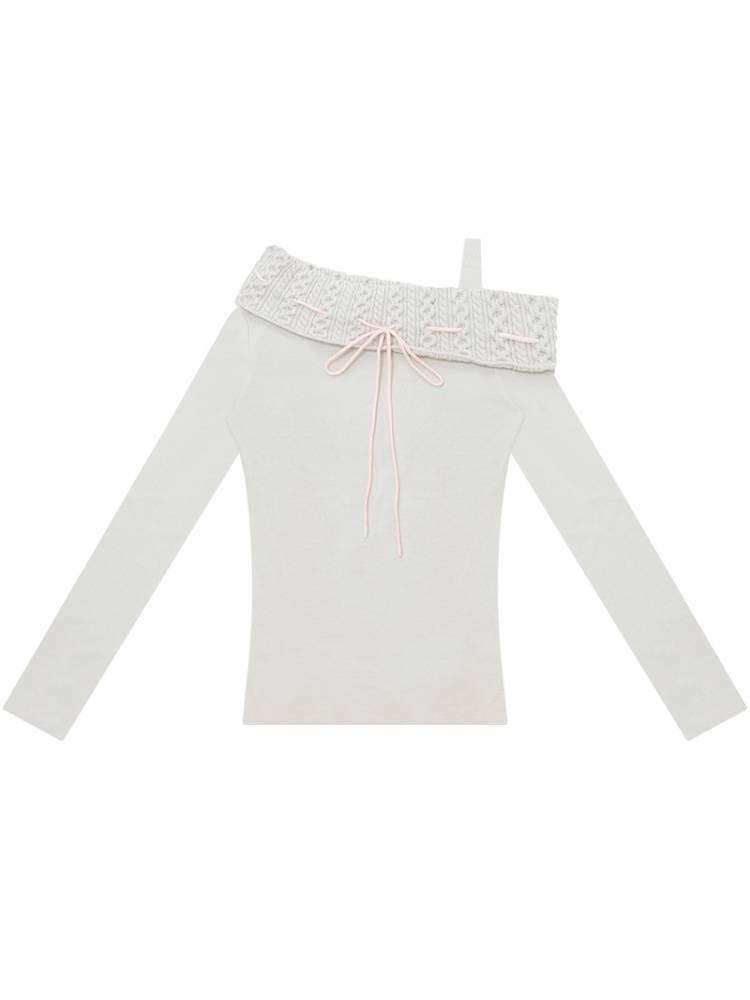 Off-Shoulder Straight-Neck Strapless Fitted Top【s0000014353】