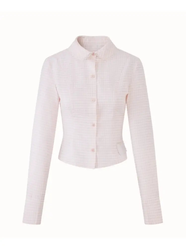 Cotton Cream Two-Tone Shirt【s0000014329】