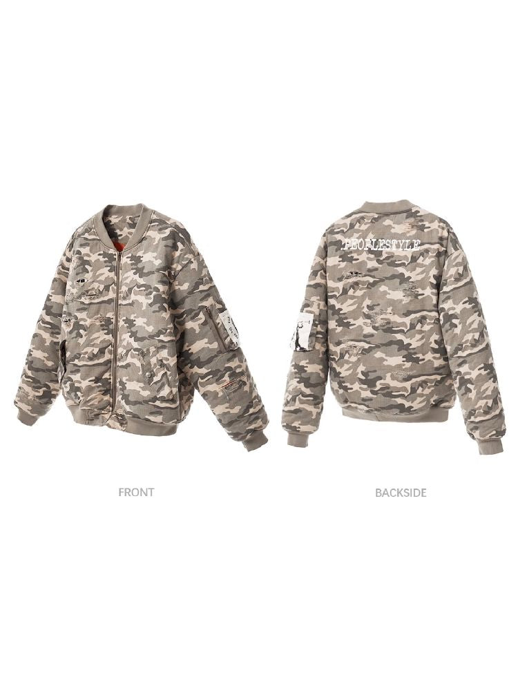 Retro Flight Baseball Jacket【s0000011352】