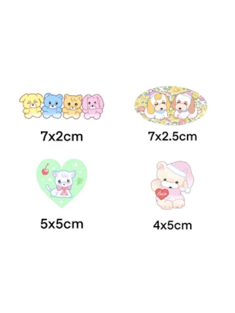 Cartoon Print Gel Hairpin Set【s0000015036】