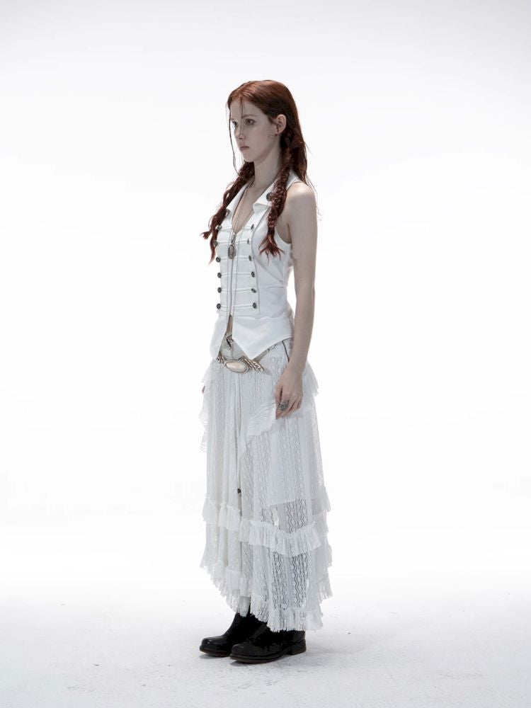 Ruffled Low-Waist Fairy-Style Skirt【s0000012709】