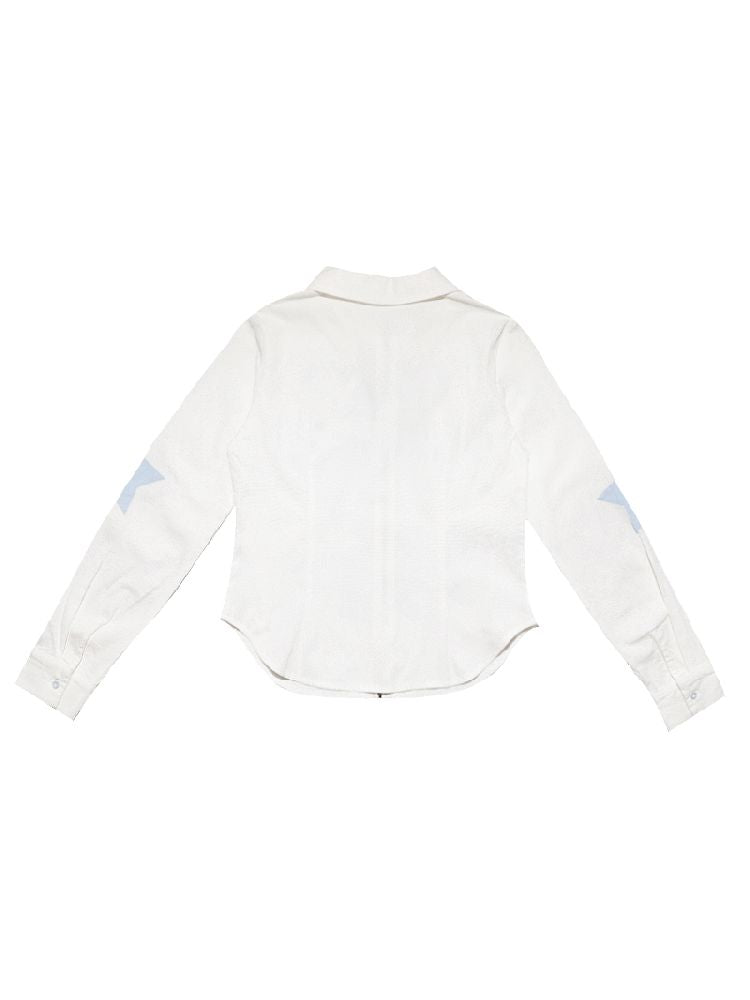 Vertical Stripe Long Sleeve Shirt【s0000012201】