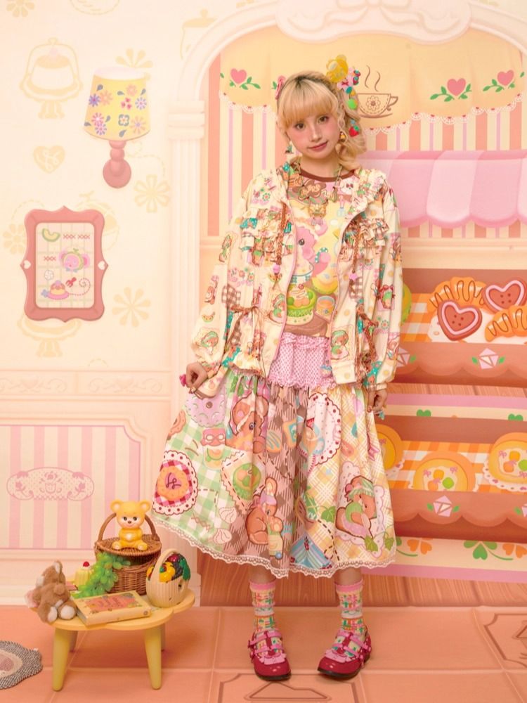 Patchwork Half Skirt【s0000013351】