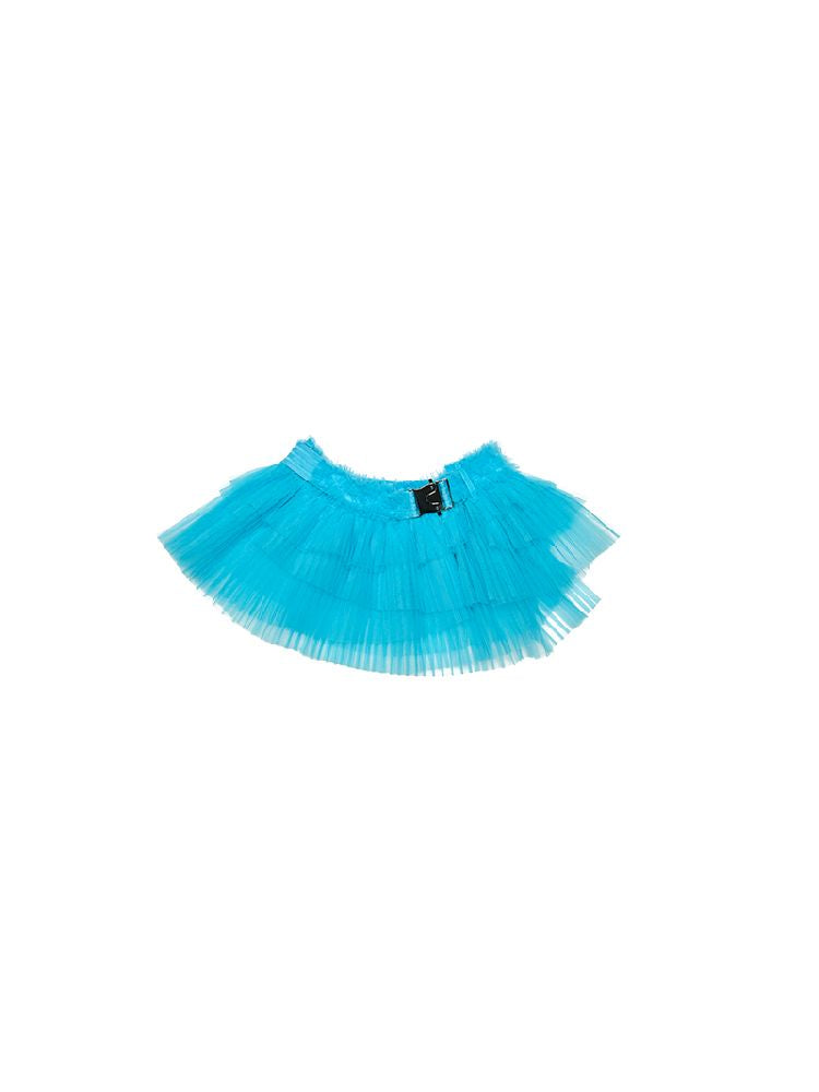 Irregular Multi-Layer Pleated Mesh Short Skirt【s0000011594】