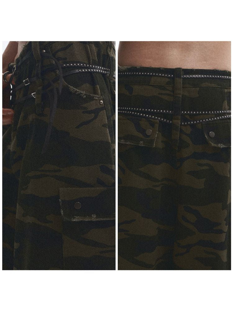 Washed Camouflage Pants【s0000012053】