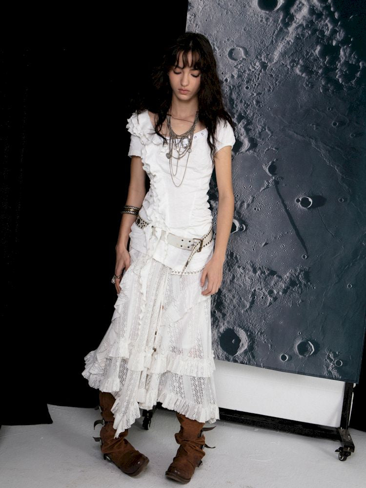 Slim thin short-sleeved T-shirt【s0000008478】