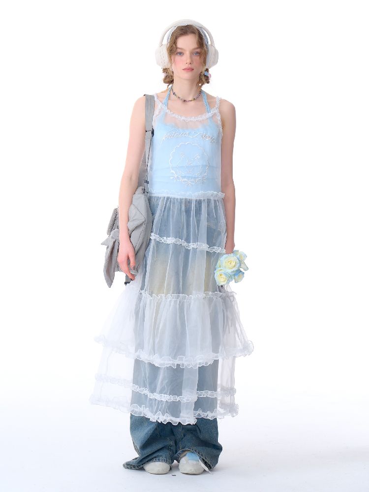 Bowknot High Waist workwear Denim Pants【s0000011675】