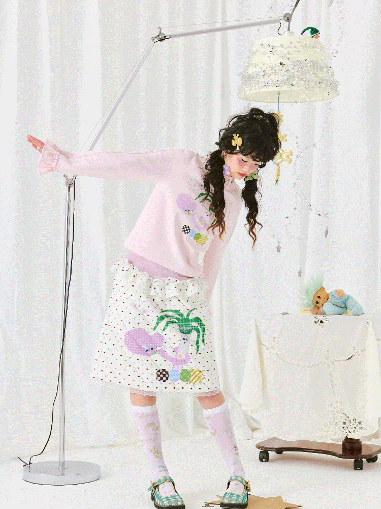 Patchwork Double Color Half-body Skirt【s0000011941】