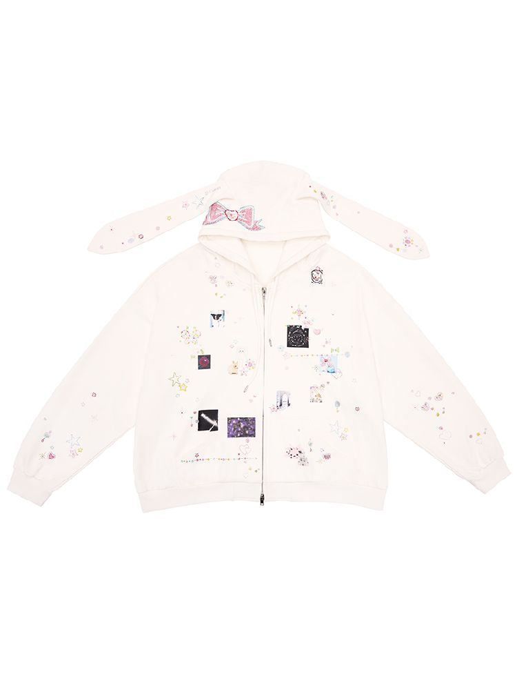 Rabbit Ears Sweatshirt Jacket【s0000011793】