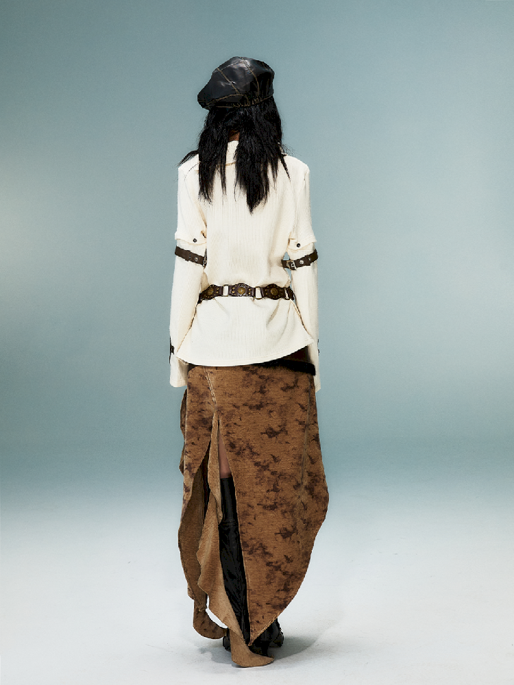 Removable Long Sleeve Knit Top【s0000011482】