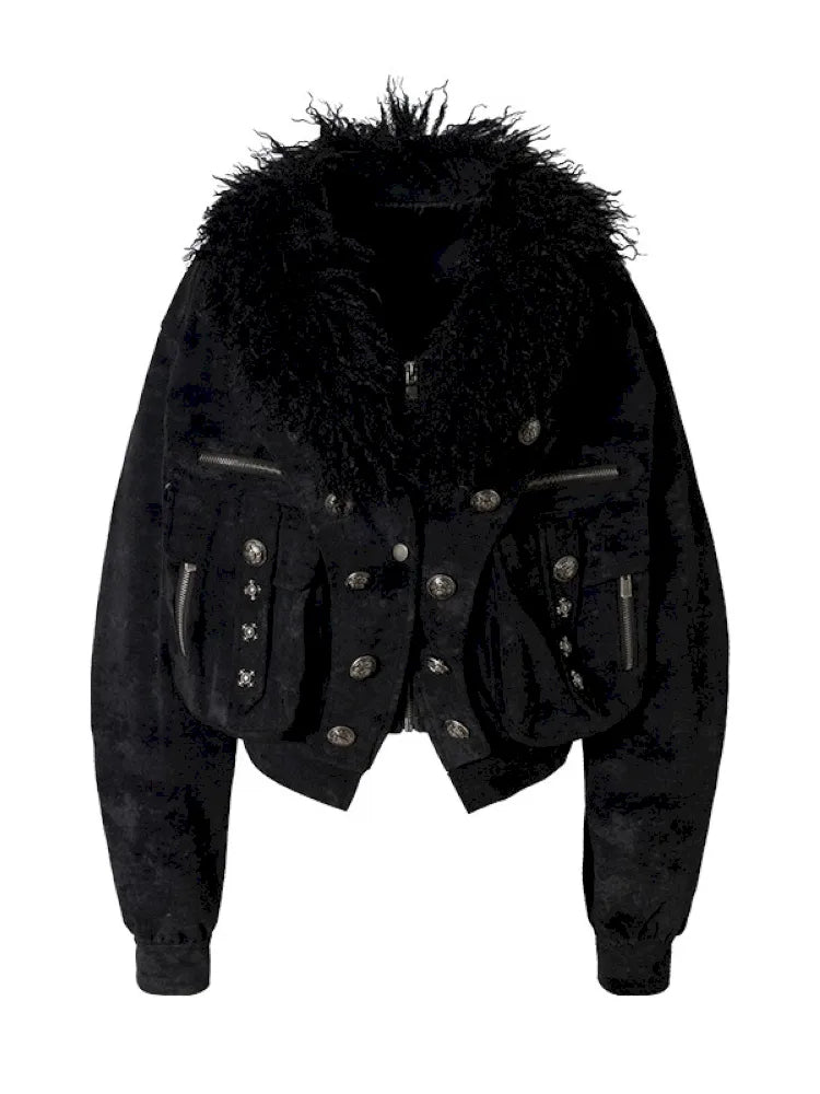 Plaid functional distressed dirty jacket【s0000014114】