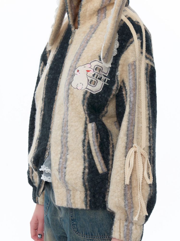 Hooded Rabbit Ears Short Jacket【s0000011494】