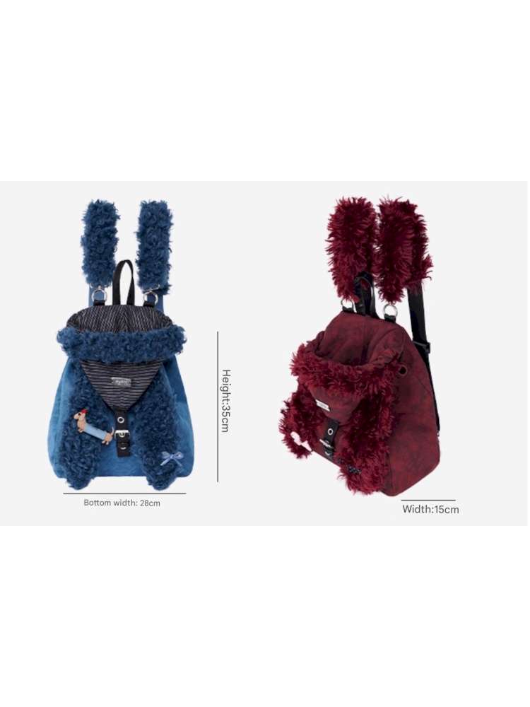 Rabbit Ears Cute Fur Crossbody School Bag【s0000014620】