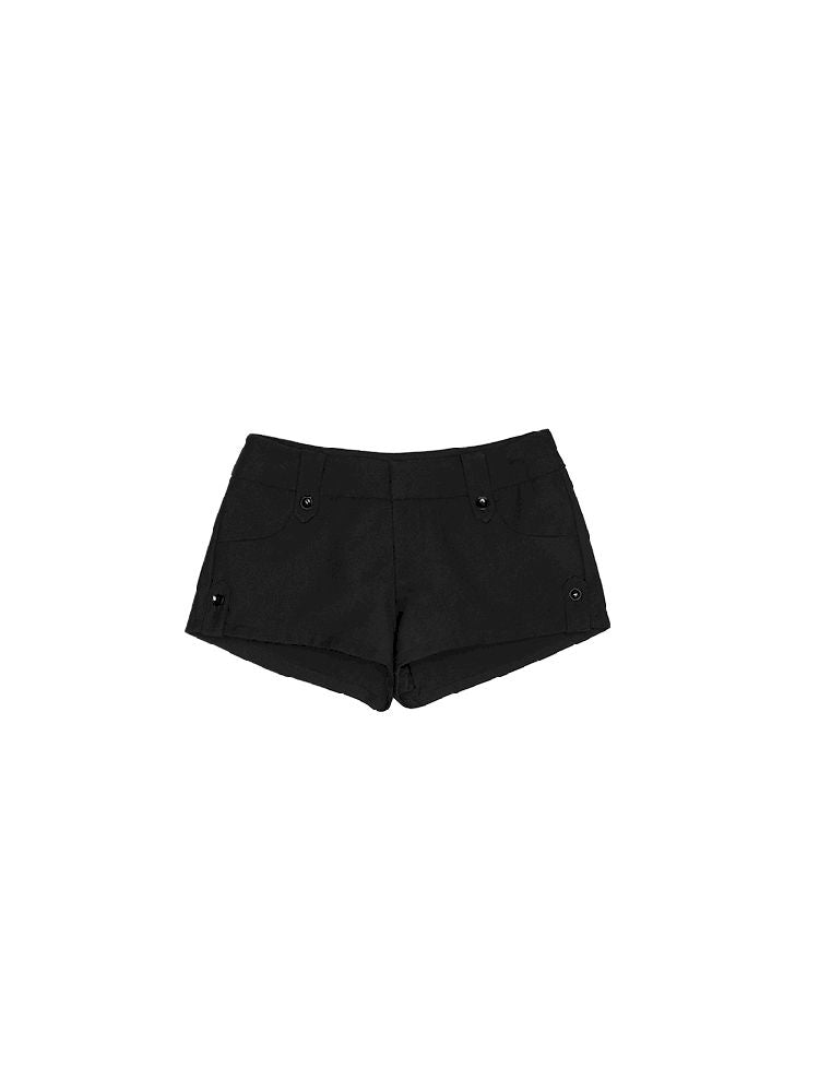 Low-waist Slim A-line Suit Shorts【s0000011618】