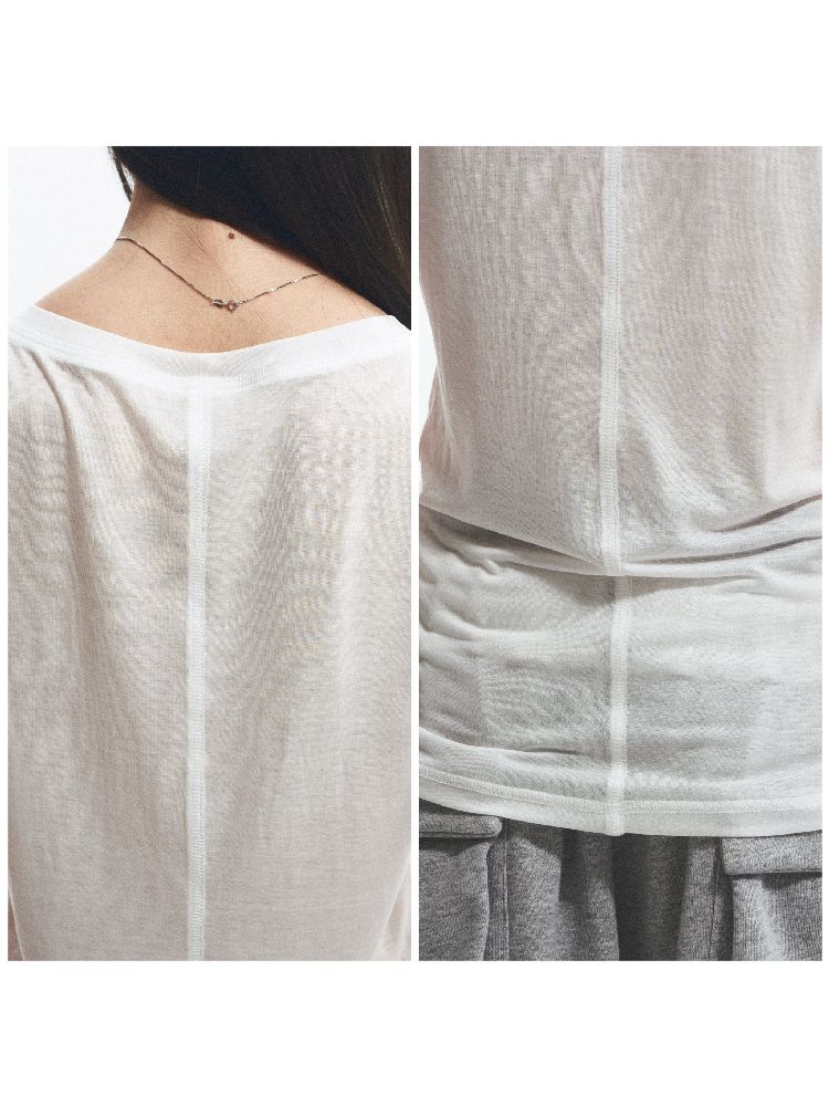 V-neck short-sleeved T-shirt【s0000012050】