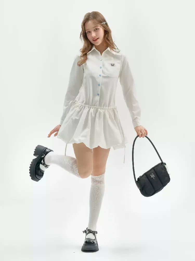 Waist Slim Long Sleeve Dress【s0000011526】