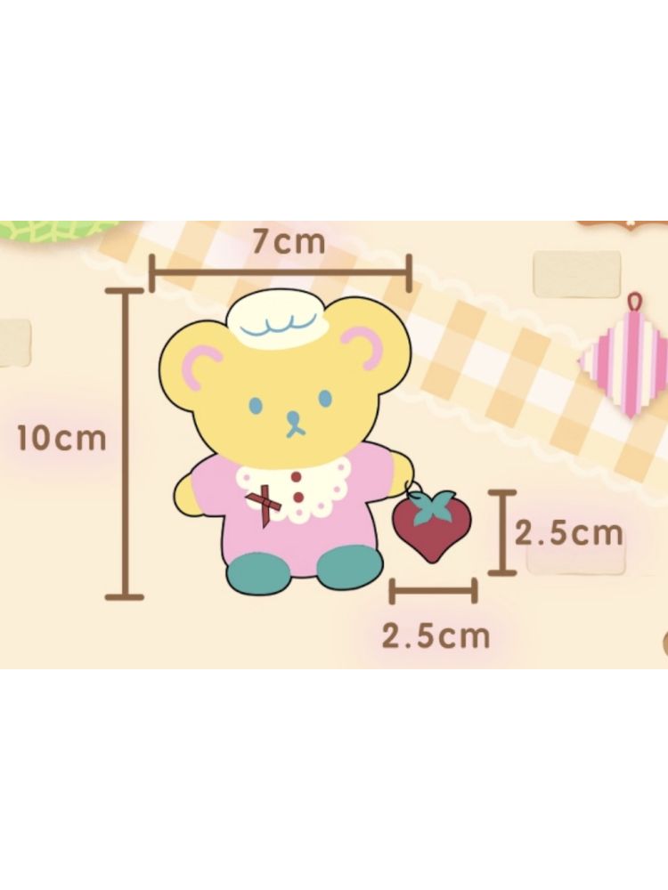 Patchwork Bear Chef's Grab Clip 【s0000013356】