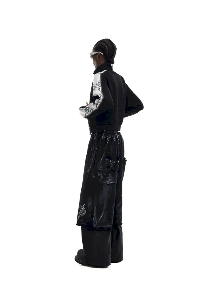 Relaxed Streetwear Y2K Layered Sweatpants【s0000014014】