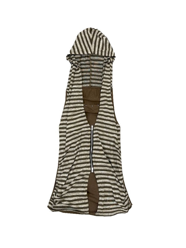Hooded Zipper Versatile Tank T-shirt【s0000011838】