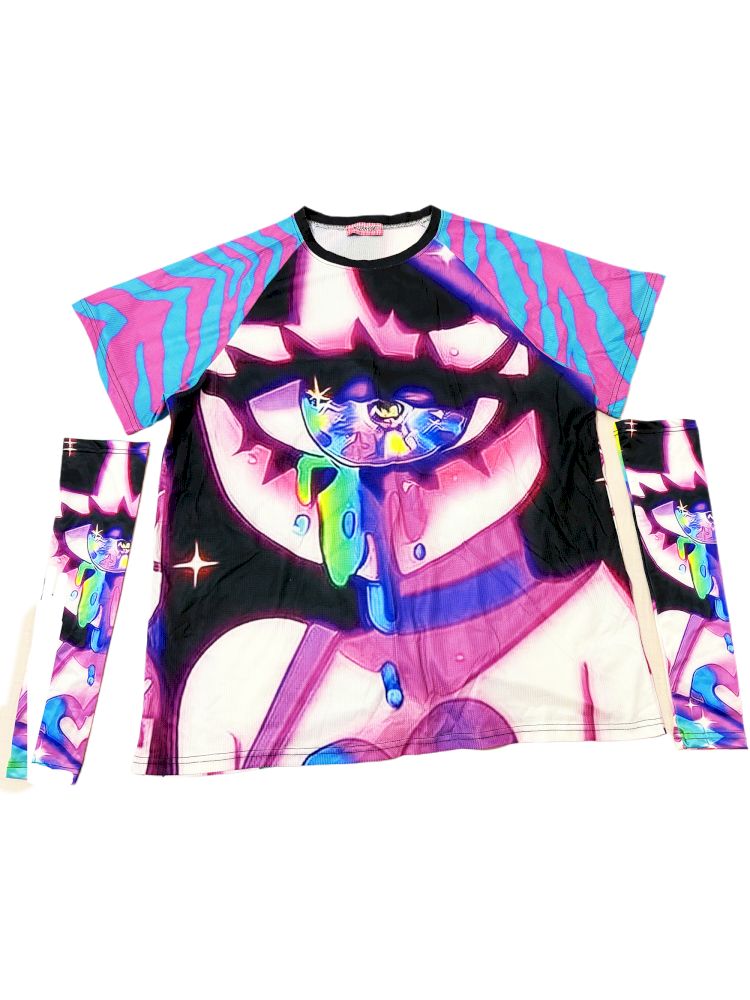 Cartoon Print Short Sleeve T-Shirt【s0000013732】