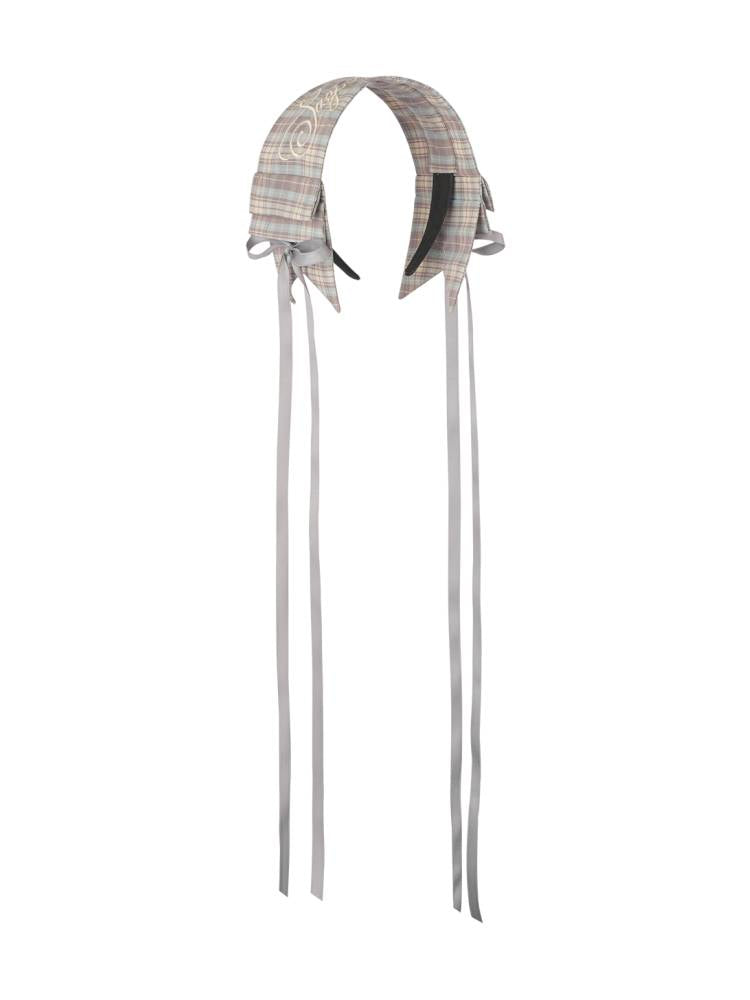 Checkered Brooch Asymmetrical Sweatshirt【s0000014374】