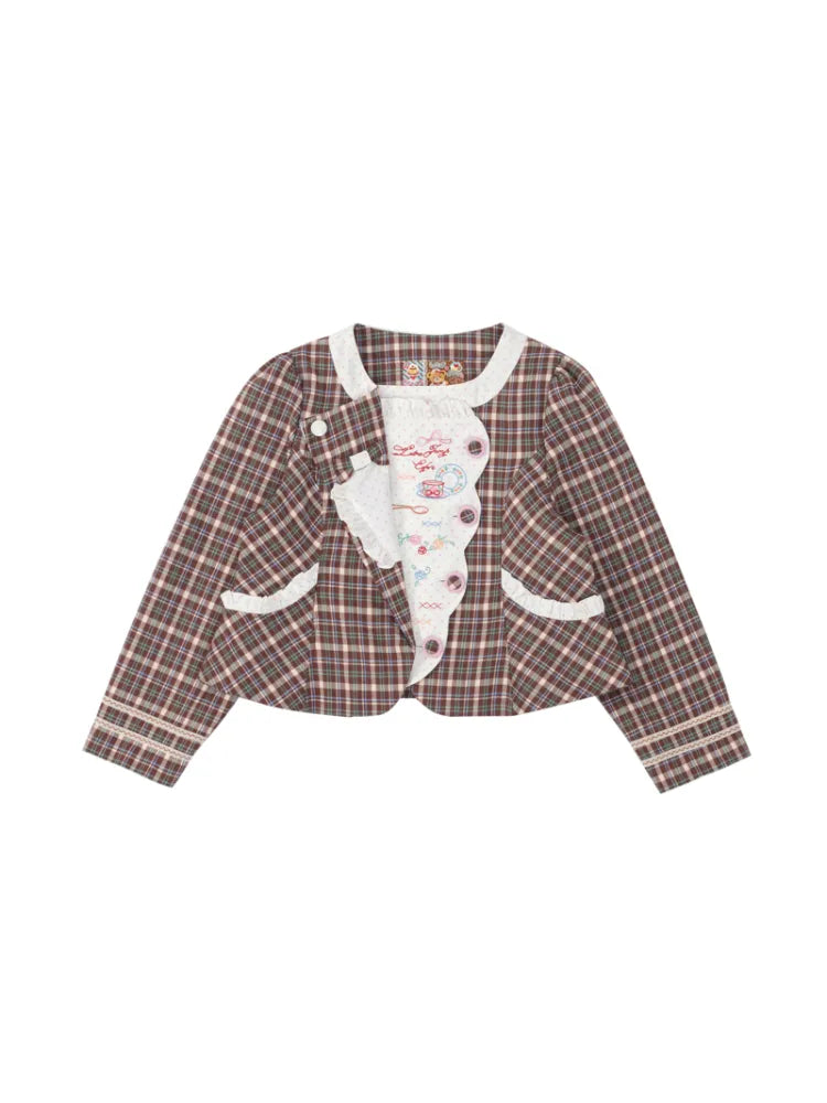 Patchwork Embroidered Tea Break Blazer【s0000014160】