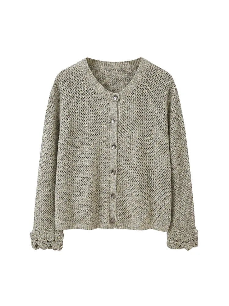 Oversized Vintage-Style Knit Cardigan【s0000014056】