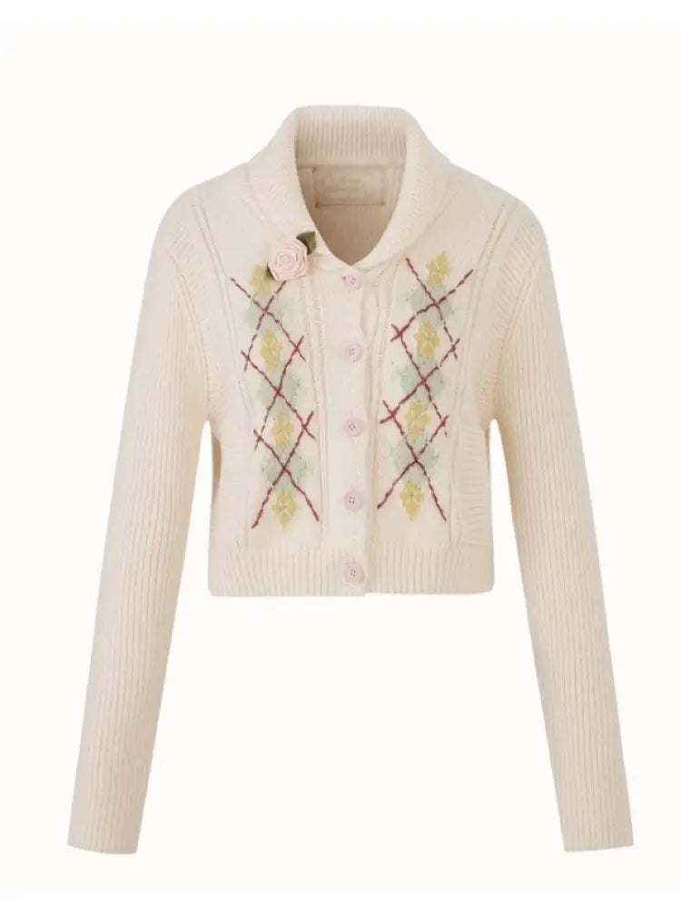 Knit Cardigan Skirt Set【s0000014332】