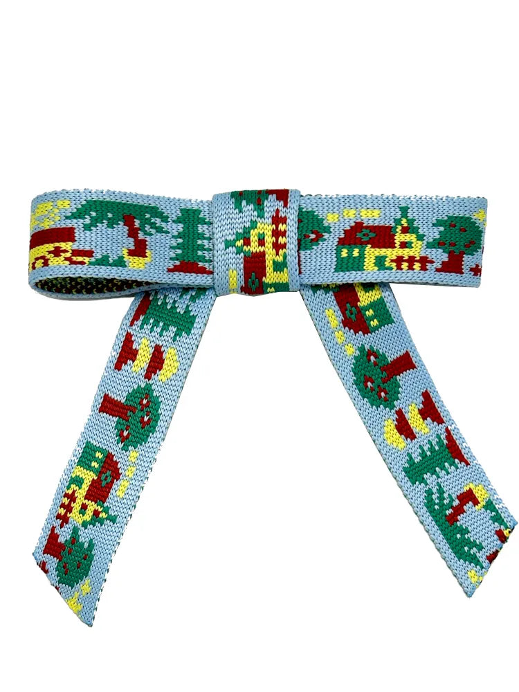 Jacquard Ribbon Hair Clip【s0000014153】