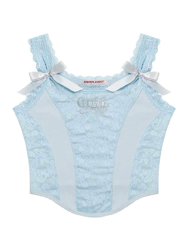 Lace Bow Tank Camisole【s0000012246】