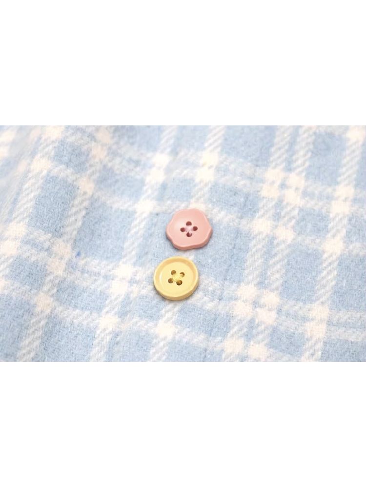 Blue Plaid Peplum A-line Skirt【s0000005272】