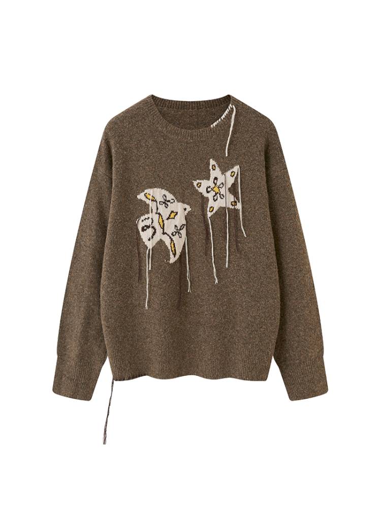 Unique Design Loose Long Sleeve Pullover【s0000014381】