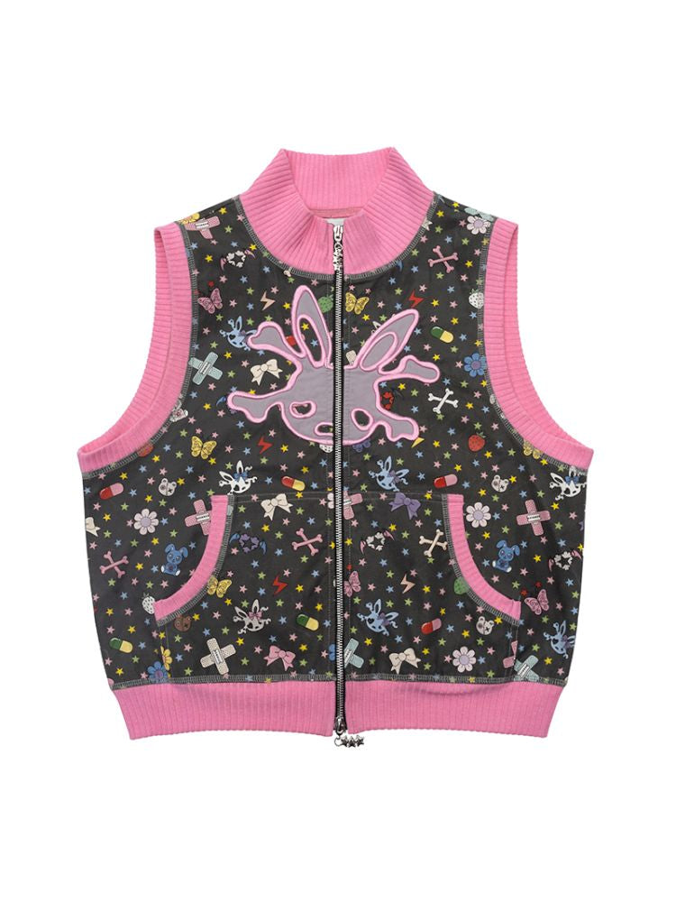 Sticker Printed Vest【s0000012592】