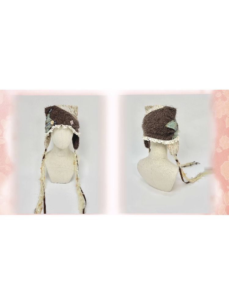 Plush knit cap【s0000010486】