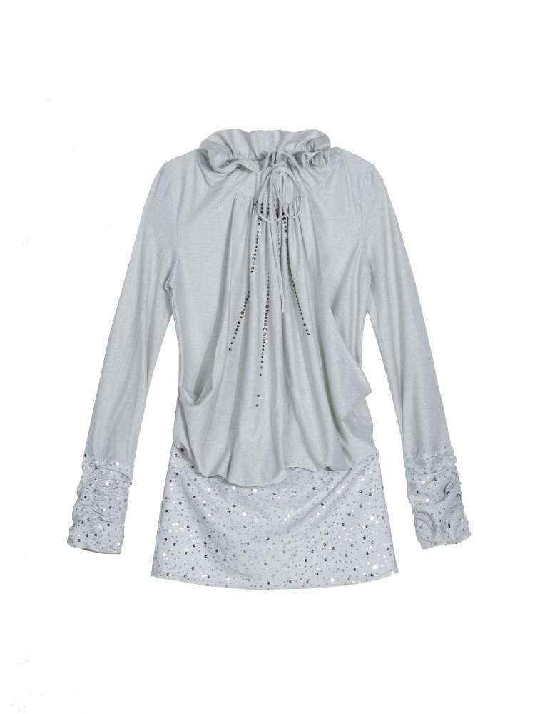 Pull-Over Collar Knit Dress【s0000014491】