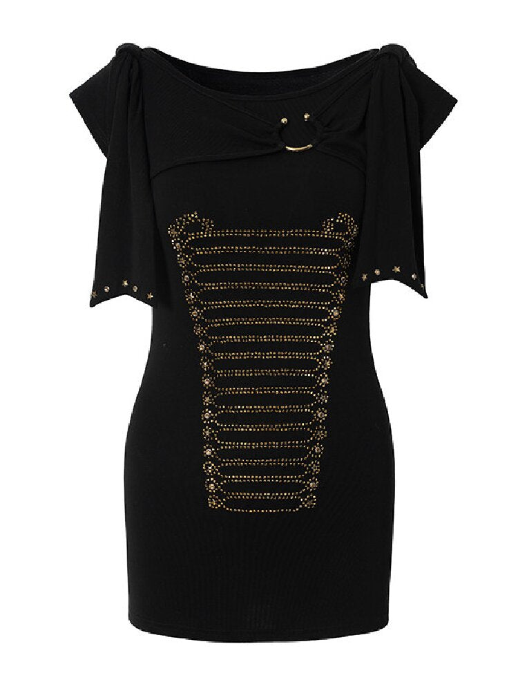 Vintage Court Knightly T-Shirt Dress【s0000017863】