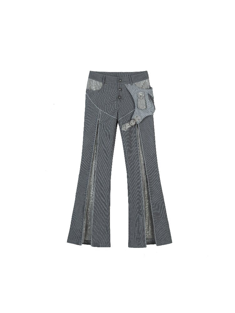 Multi-Wear Straight Flared Pants【s0000015955】