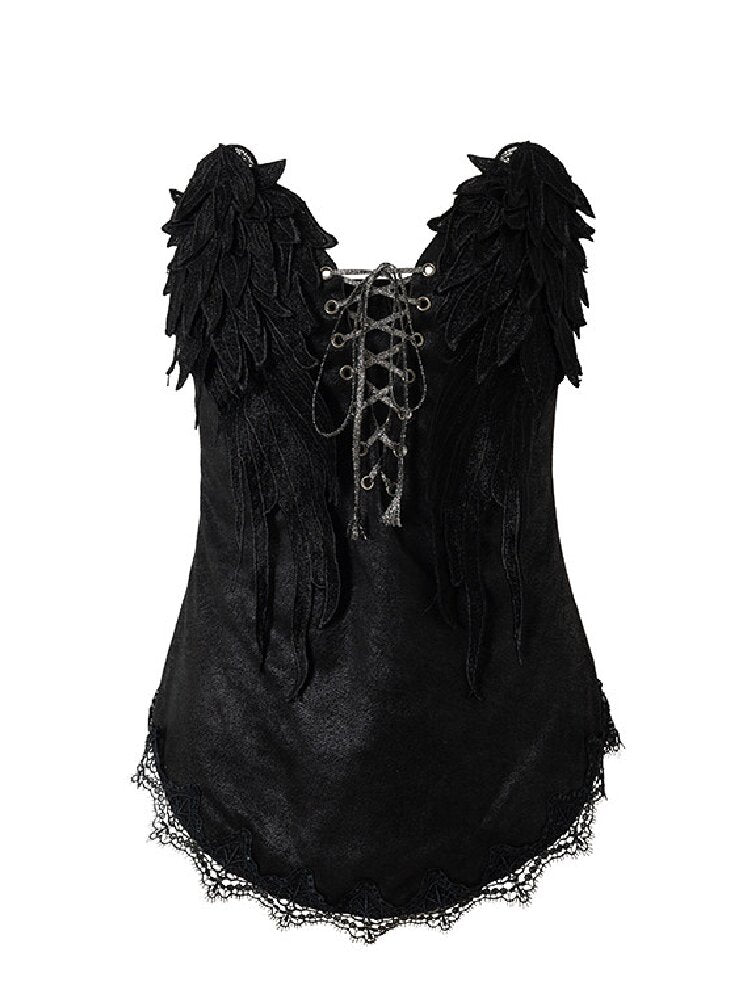 Vintage Court Wing Embroidered Top【s0000017859】