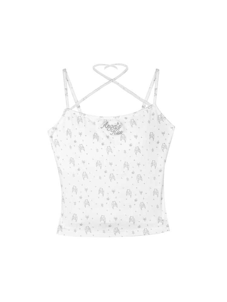 Bear Print Knit Camisole Jacket Cardigan【s0000013368】