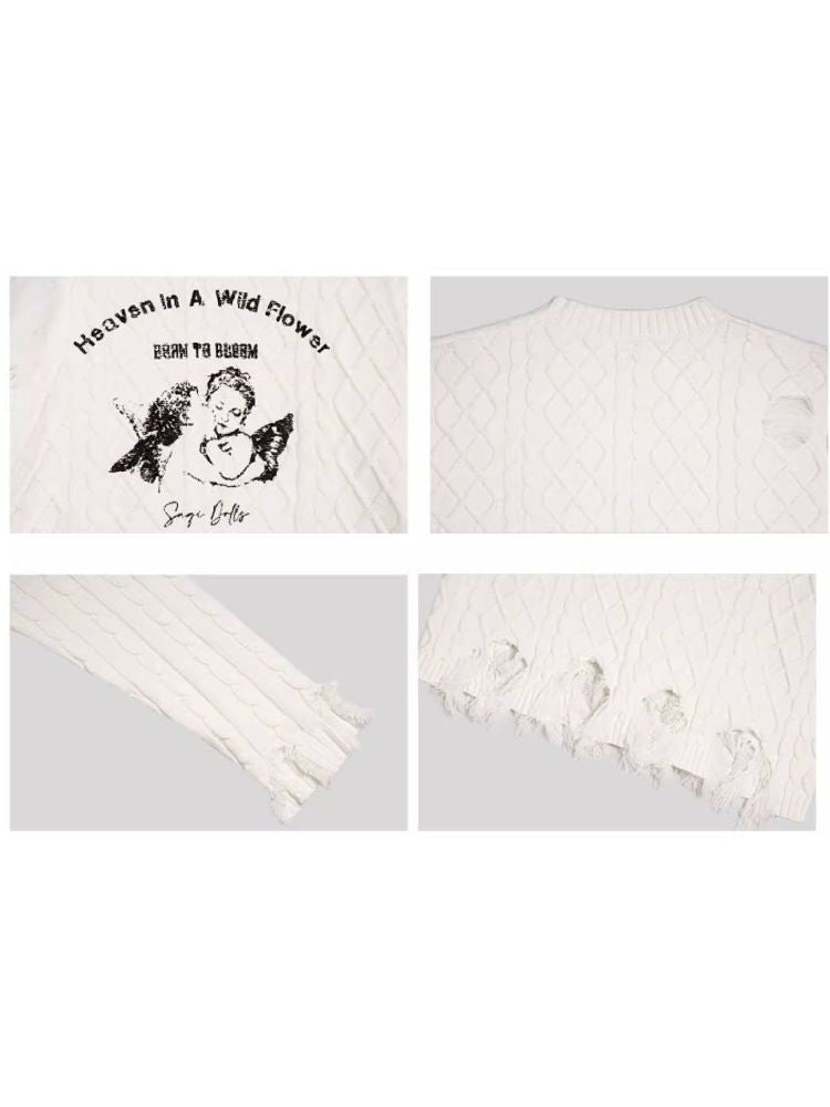 Hole Breaking Pullover Sweater【s0000005044】