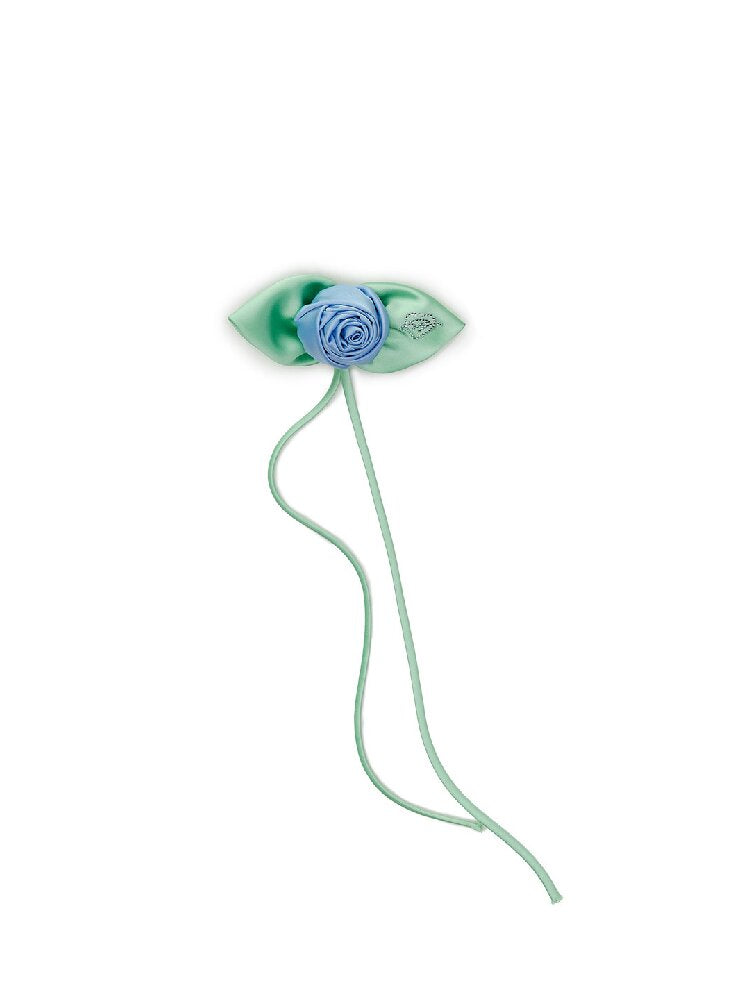 Satin Diamond Rose Brooch Pin【s0000016919】