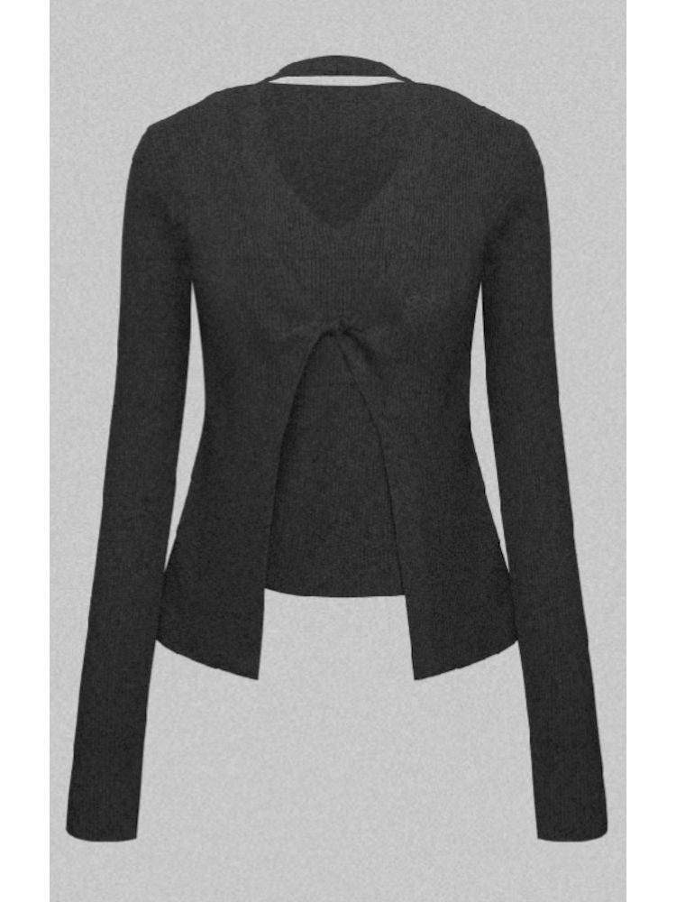 Fake Two Piece Knitted Cardigan【s0000007781】