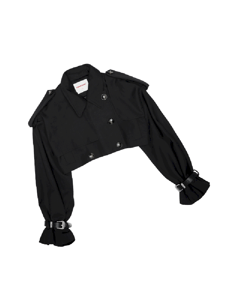 Large Lapel Medium Long Trench Coat【s0000011565】