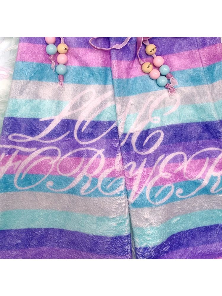 Eternal Love Stripe Beaded Legwarmers【s0000005721】