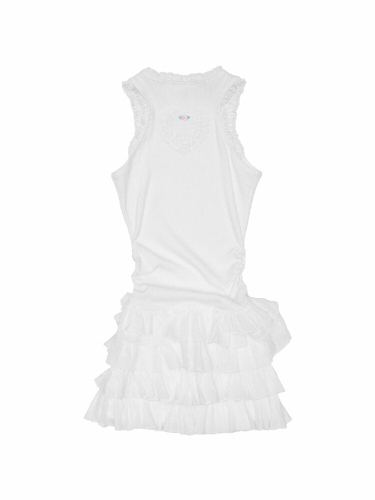 Lace Cloth Cake Vest Dress【s0000016925】