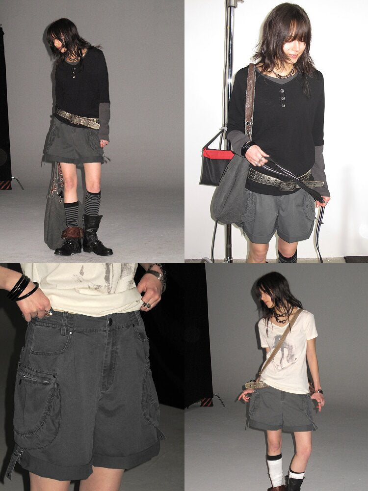 Washed Street Multi Pocket Shorts【s0000016229】