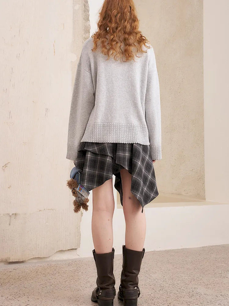 Openwork Oversized Pullover Knit Sweater【s0000014086】