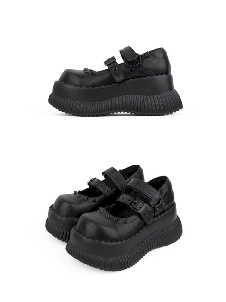 Mary Jane height increase small leather shoes【s0000013357】