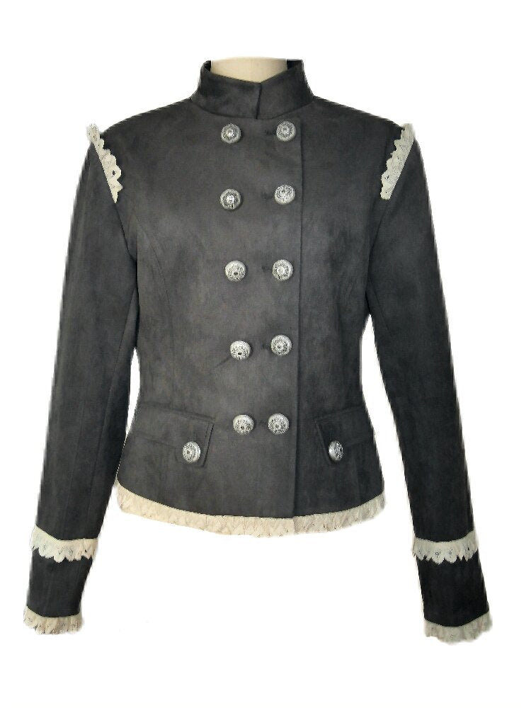 Mid-Century Suede Short Jacket【s0000017968】