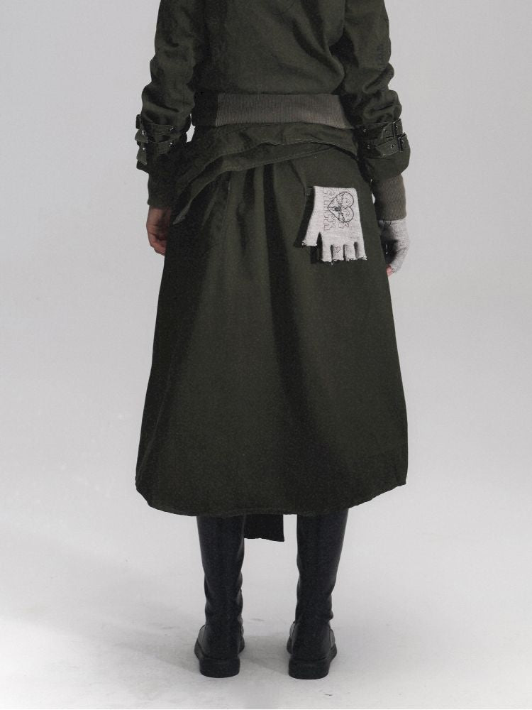 Airbrushed Denim Punk Halter Skirt【s0000011630】